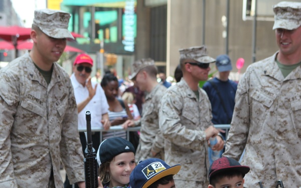 Marine Day in Times Square