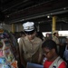 Female Marines and Girl Scouts tour the USCGC Eagle during NYC Fleet Week 2012