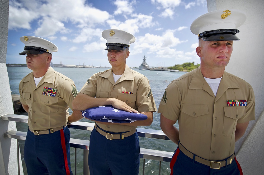 USS Arizona Memorial 50th anniversary commemoration ceremony