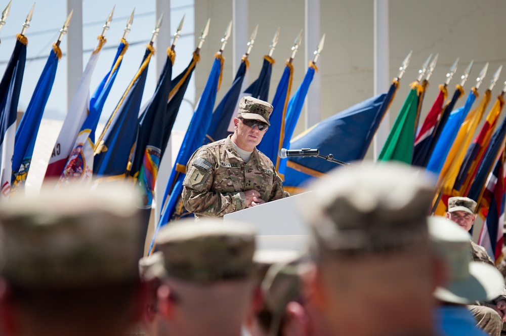 Deployed troops honor their fallen in Memorial Day service on Bagram Airfield