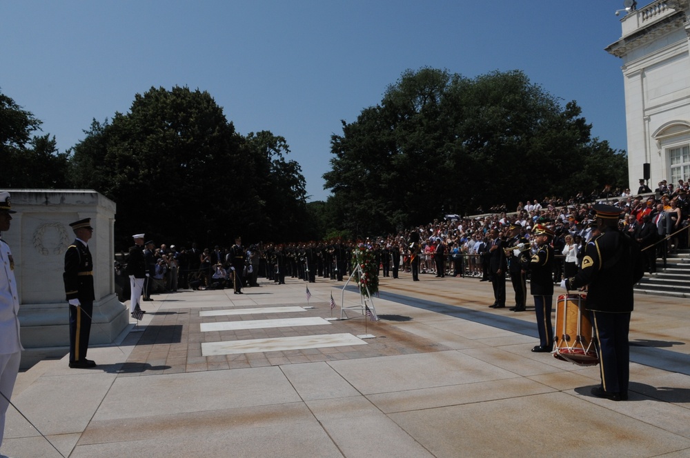 Wreath Laying at Tomb of the Unknowns