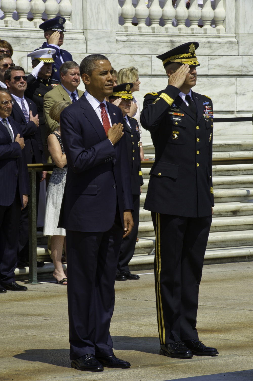 Presidential wreath laying at Tomb of the Unknowns