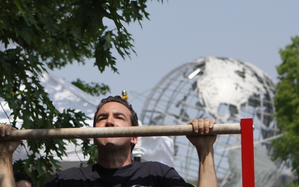 Marine helicopter raid at Corona Park - Fleet Week New York 2012
