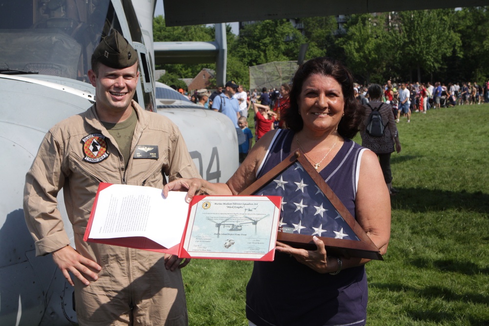 Marine helicopter raid at Cloves Lake Park - Fleet Week New York 2012 Marine helicopter raid at Cloves Lake Park - Fleet Week New York 2012