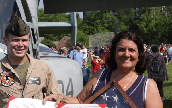 Marine helicopter raid at Cloves Lake Park - Fleet Week New York 2012