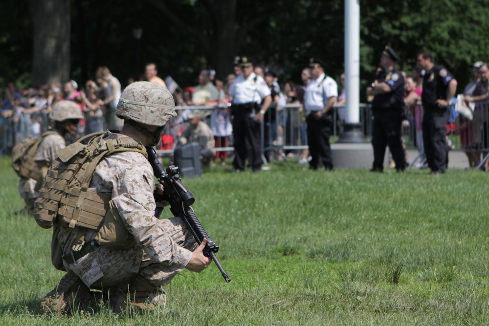 Marine helicopter raid at Cloves Lake Park - Fleet Week New York 2012 Marine helicopter raid at Cloves Lake Park - Fleet Week New York 2012