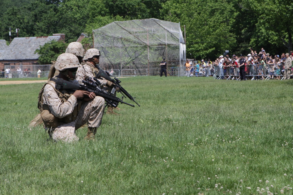Marine helicopter raid at Cloves Lake Park - Fleet Week New York 2012 Marine helicopter raid at Cloves Lake Park - Fleet Week New York 2012