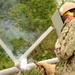 Navy Seabees construct perimeter fence for SR12