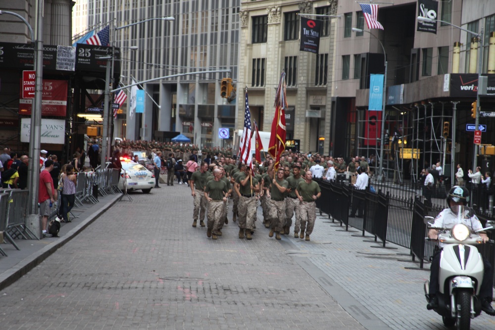 Marines run to Ground Zero, remember - Fleet Week New York