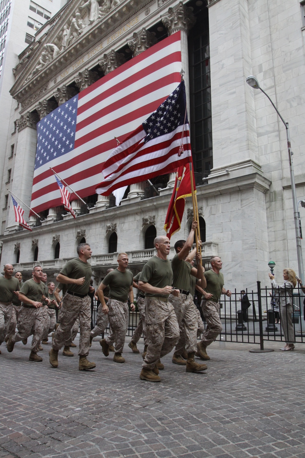 Marines run to Ground Zero - Fleet Week New York 2012