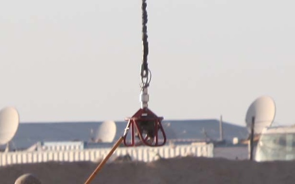 Radio checks on Camp Dwyer