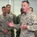 Assistant Commandant of the Marine Corps talks to Reserve Marines of Special-Purpose Marine Air-Ground Task Force