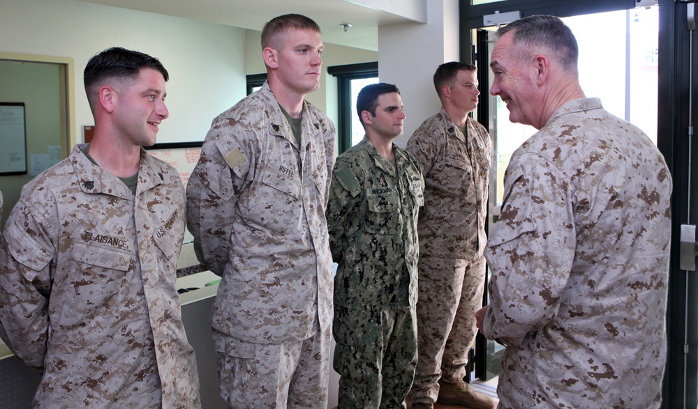 Assistant Commandant of the Marine Corps recognizes Reserve Marines for their hard work overseas.