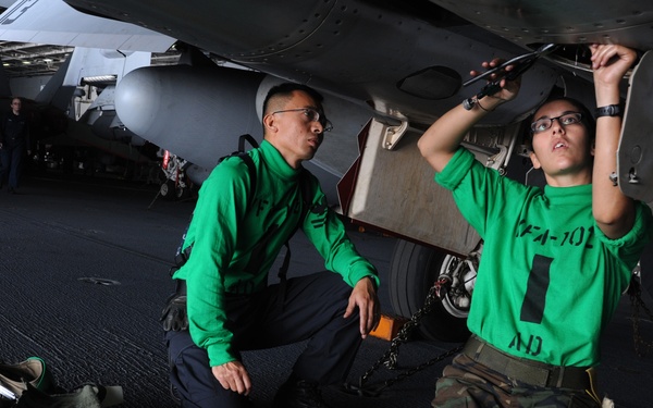 USS George Washington action