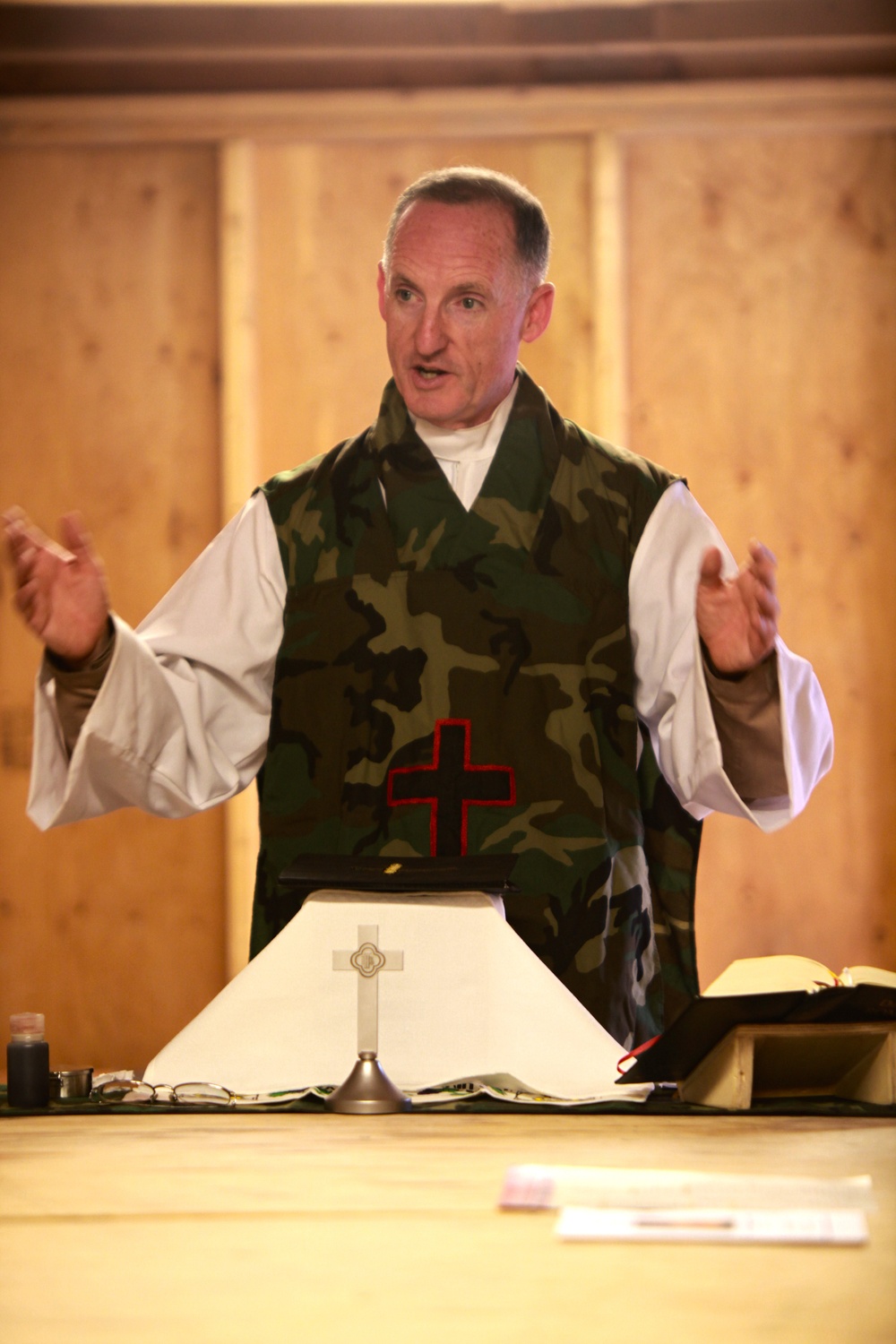 Wing chaplain provides spiritual help on the fly
