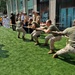 Marines and sailors face off in tug-of-war