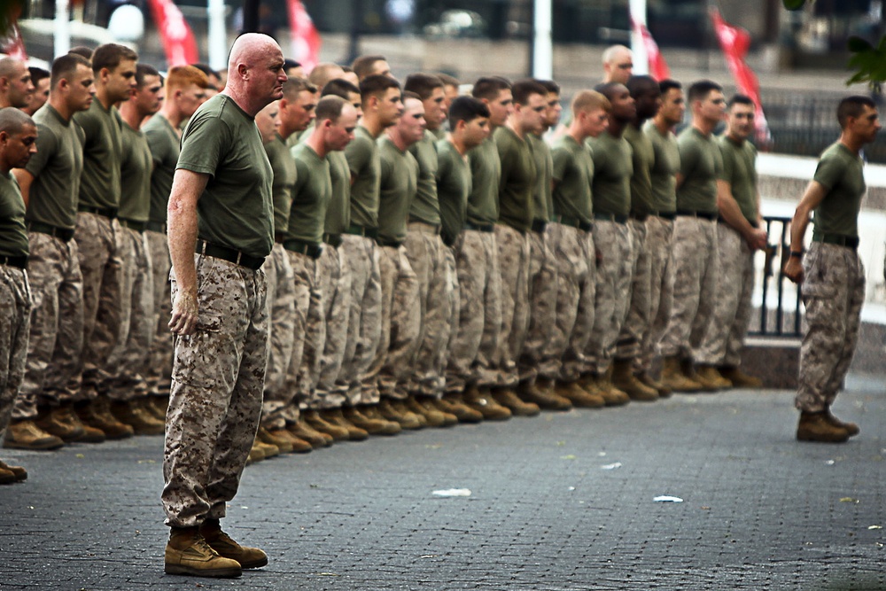 Marines prepare for motivation run