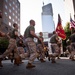 Marines carry colors through New York