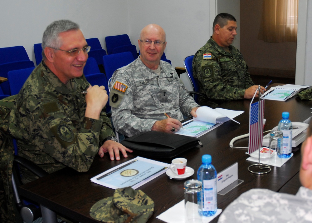 Minnesota adjutant general meets with Croatian military leaders