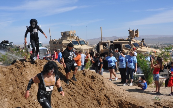 Barstow Marines make a splash at Veterans Home Mud Run