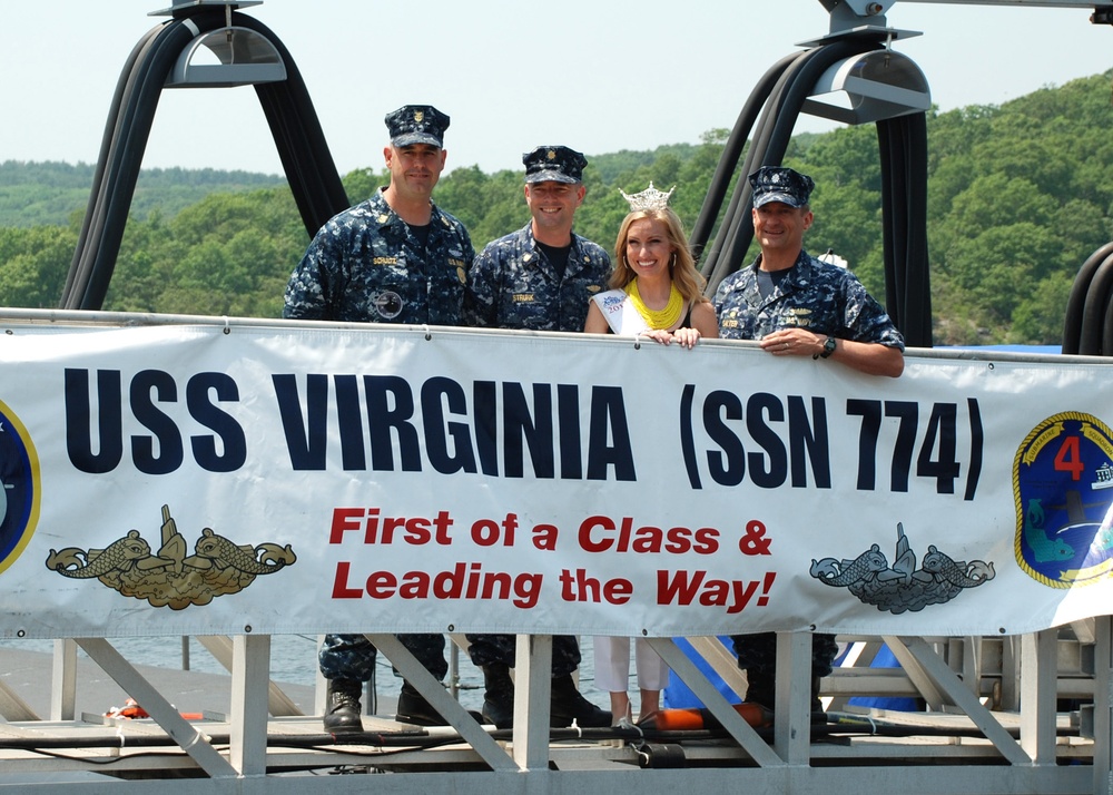 Miss Virginia aboard USS Virginia