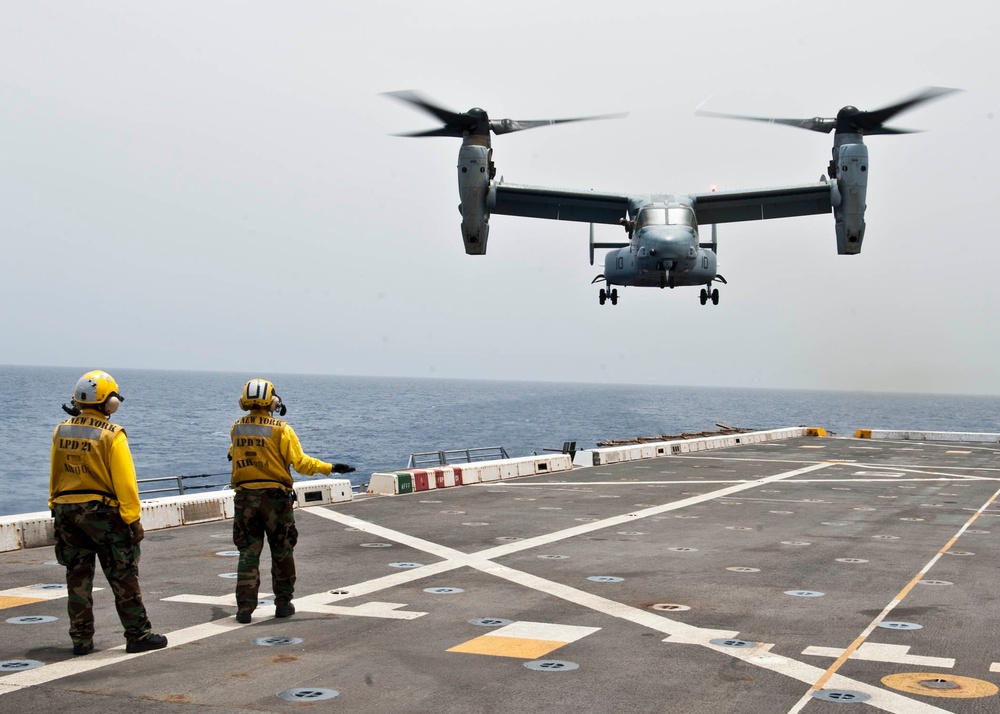 USS New York flight deck