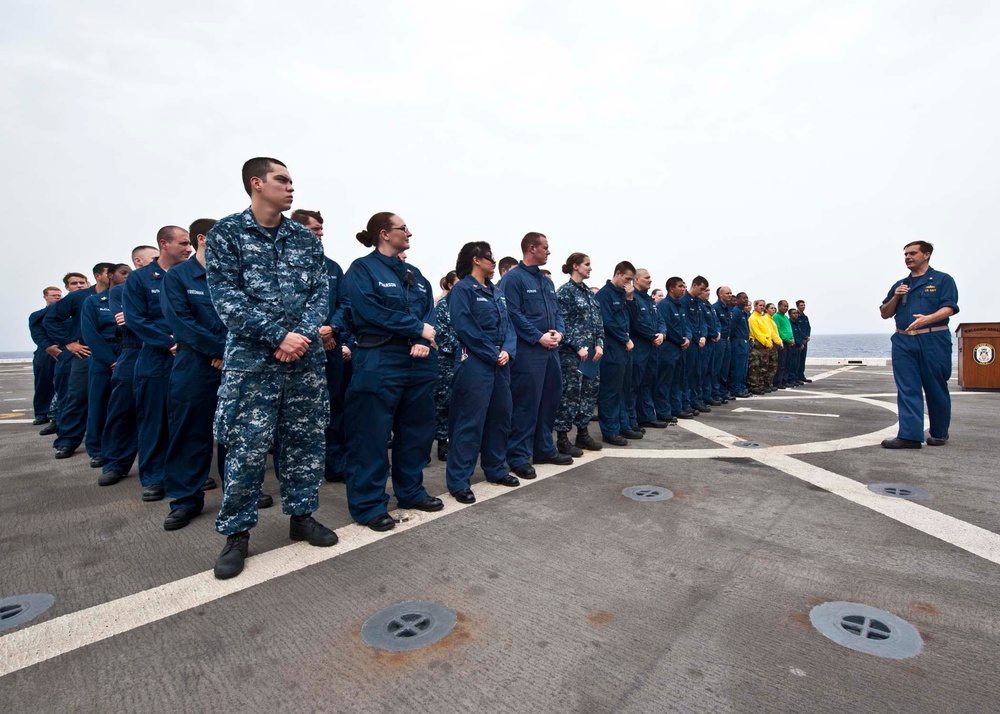 USS New York flight deck