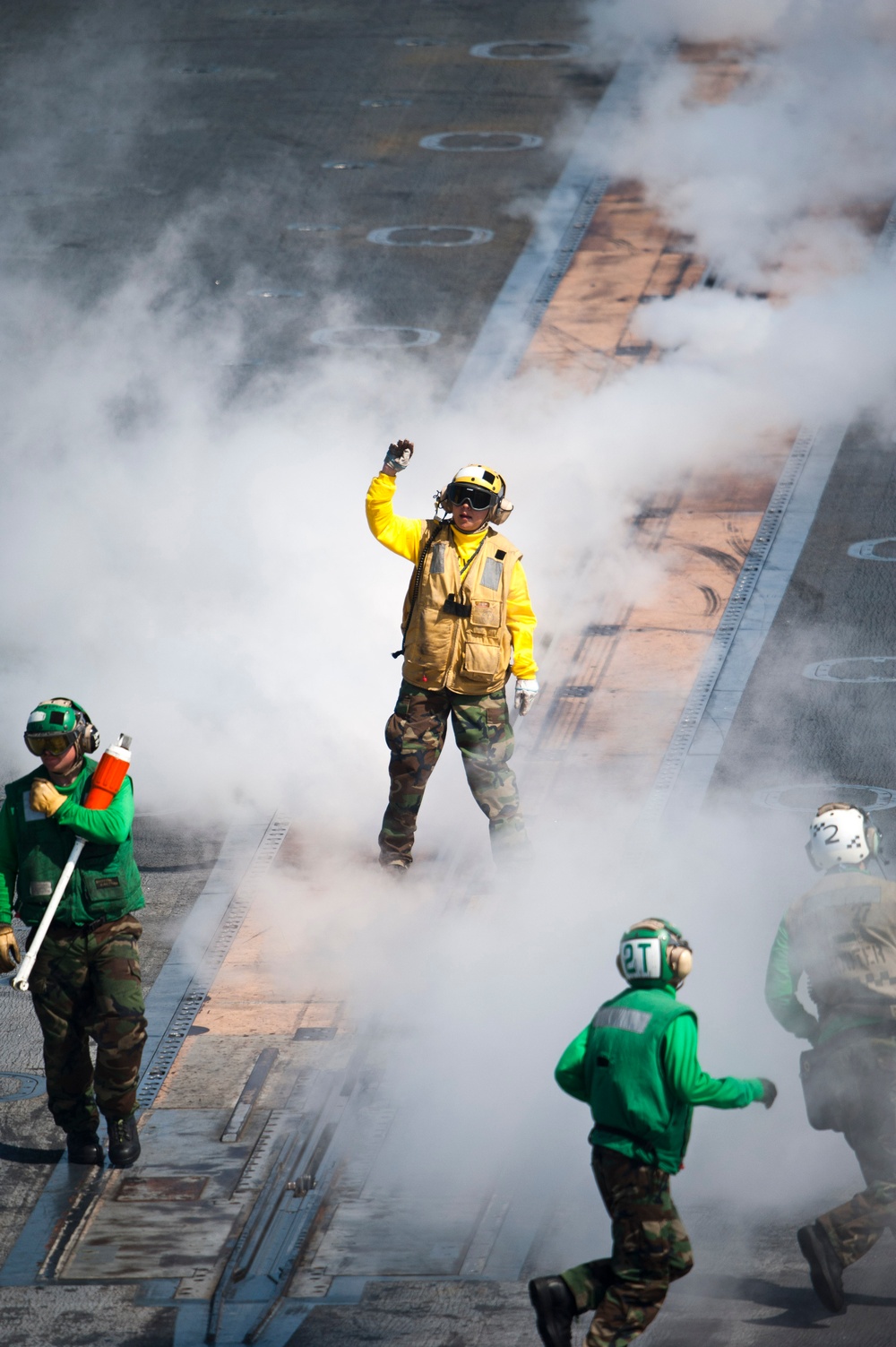 USS George Washington flight deck