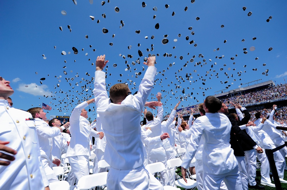 2012 US Naval Academy graduation and commissioning ceremony