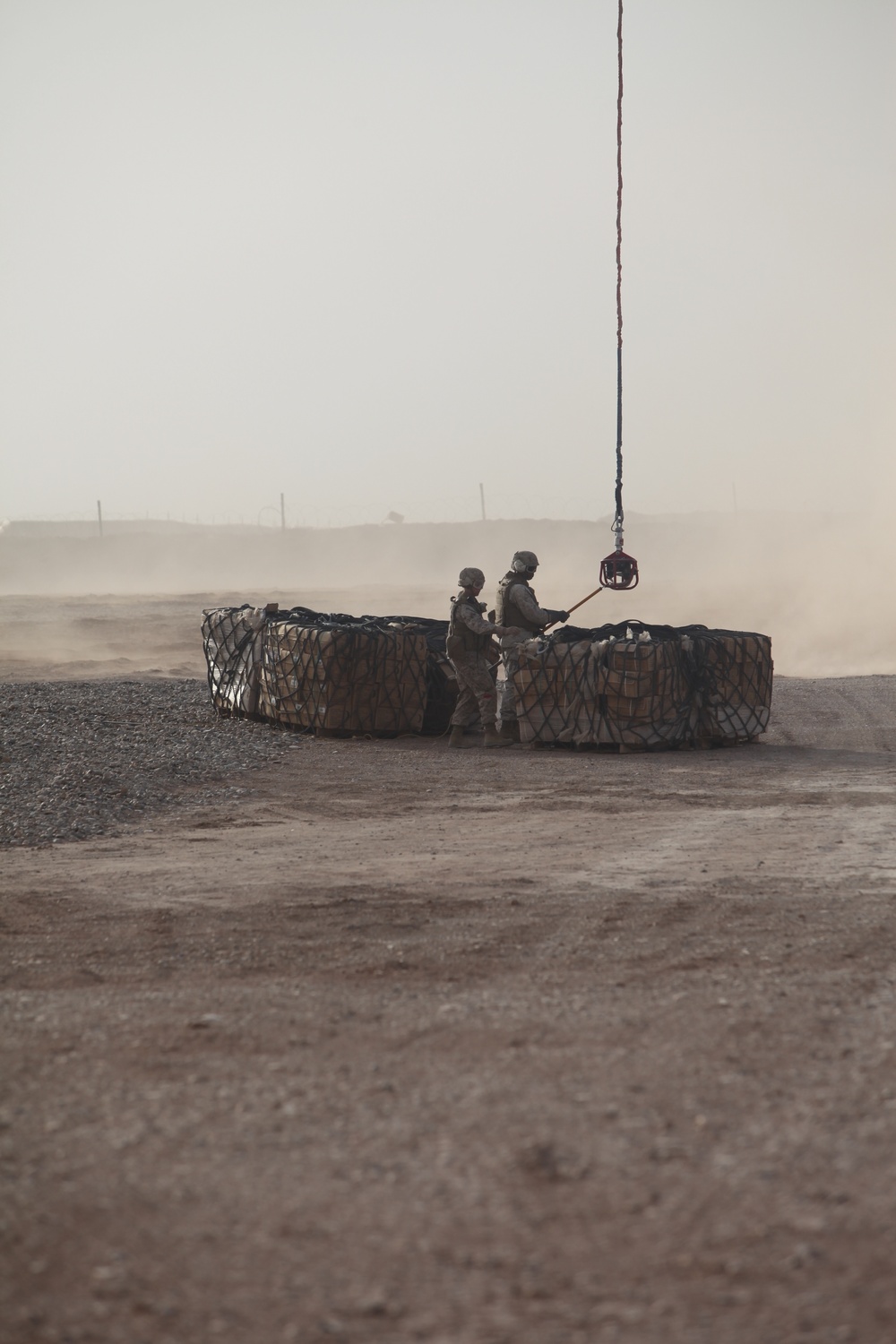 Landing support Marines conduct first helicopter support team mission with unmanned aerial vehicle