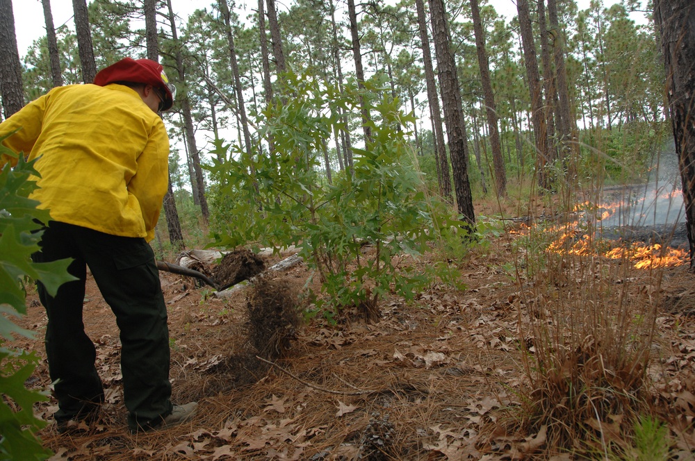 Firefighters at Poinsett Electronic Combat Range