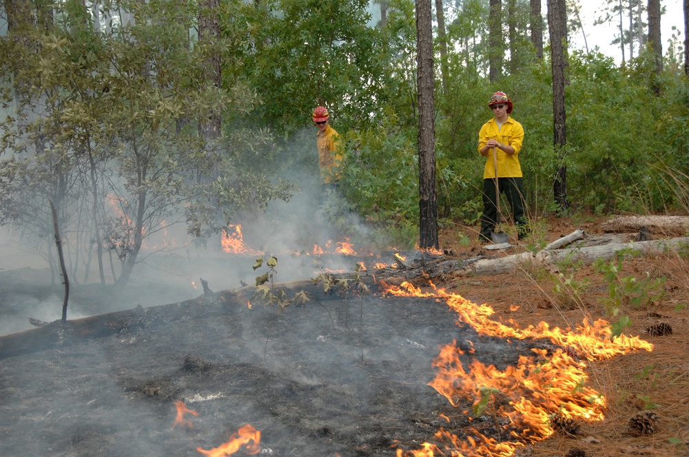 Firefighters at Poinsett Electronic Combat Range