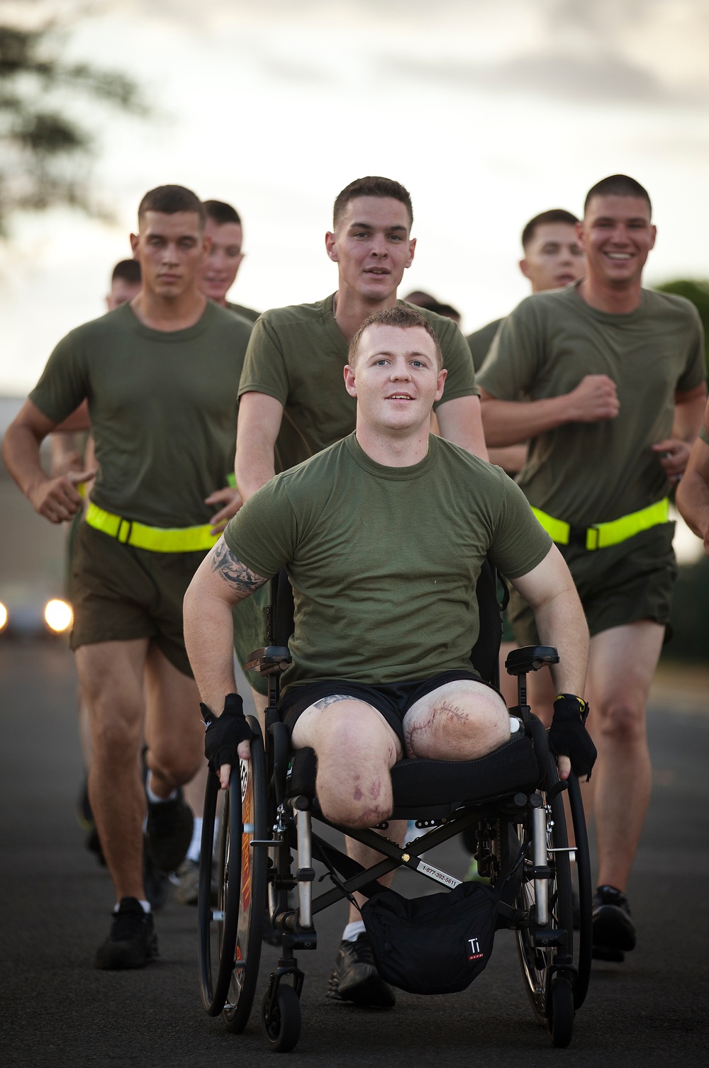 ‘America’s Battalion’ Marines, sailors run to honor fellow wounded warrior