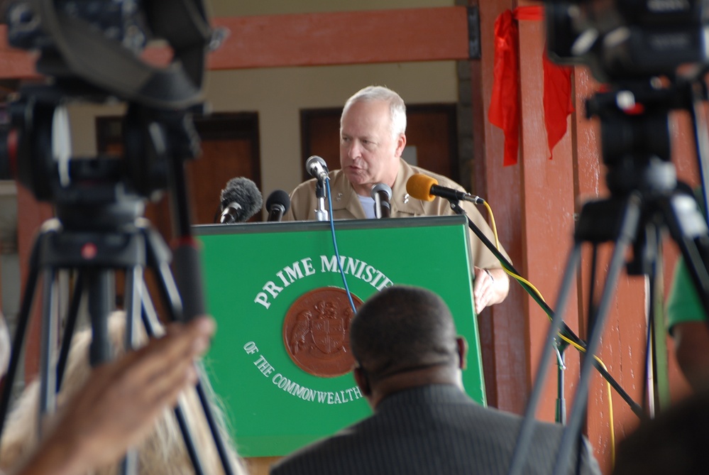 Secure Seas delivery ceremony, Dominica