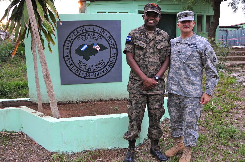 After eight years, two officers paths cross in Honduras
