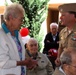 Currently serving veterans honor World War II veterans for Memorial Day