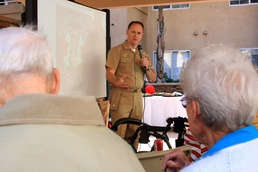 Currently serving veterans honor World War II veterans for Memorial Day