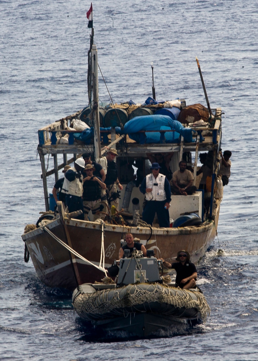 Responding to disabled Yemeni fishing dhow Nahda