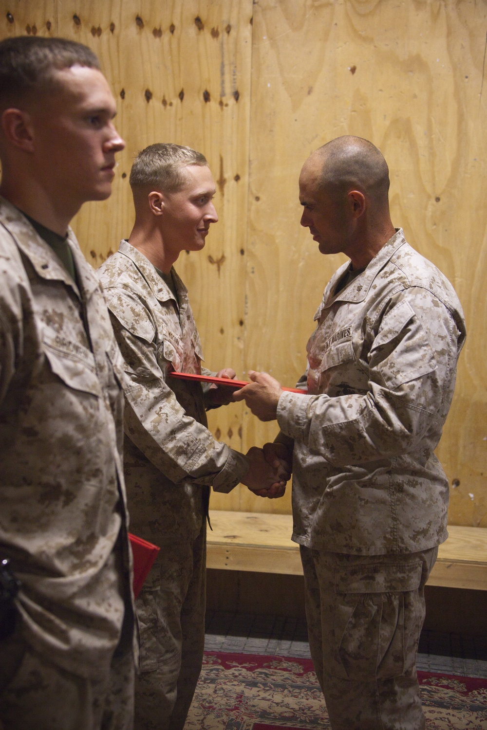 Promotion Ceremony on Forward Operating Base Jackson