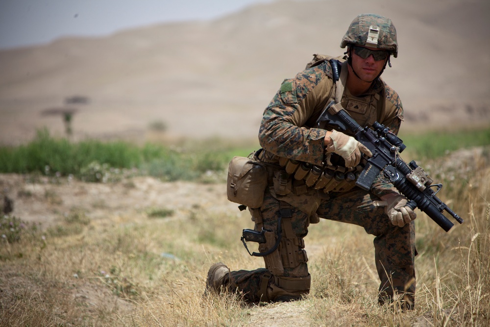 1/7 Marines Patrol in Sangin