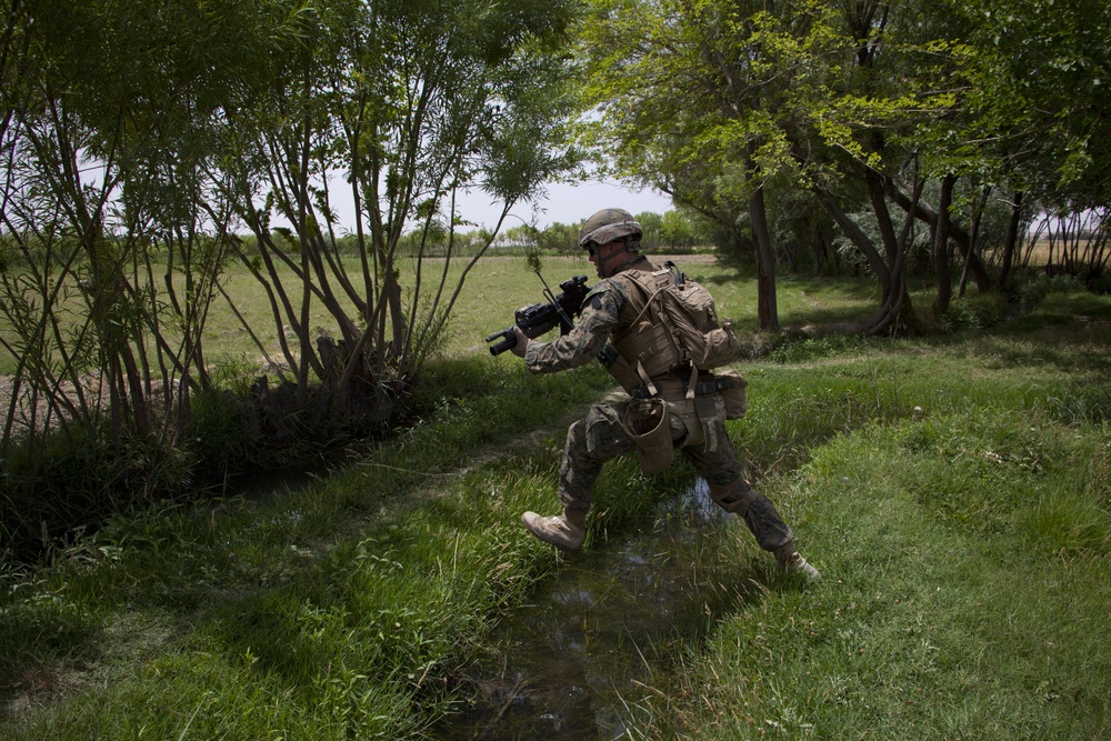 1/7 Marines Patrol in Sangin