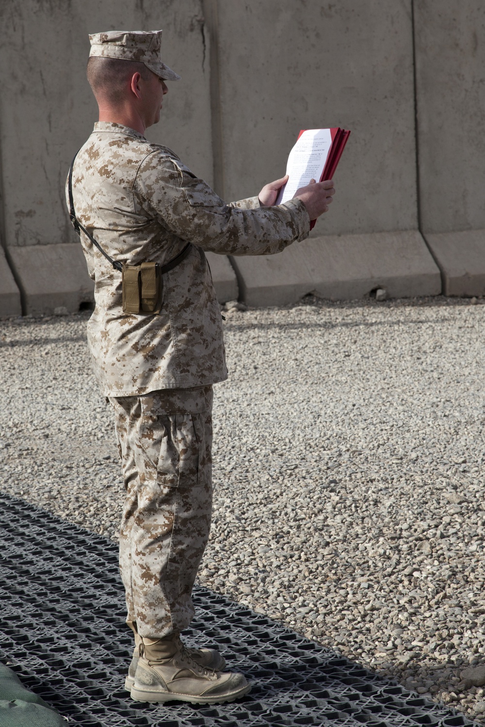 Promotion Ceremony aboard Camp Delaram II