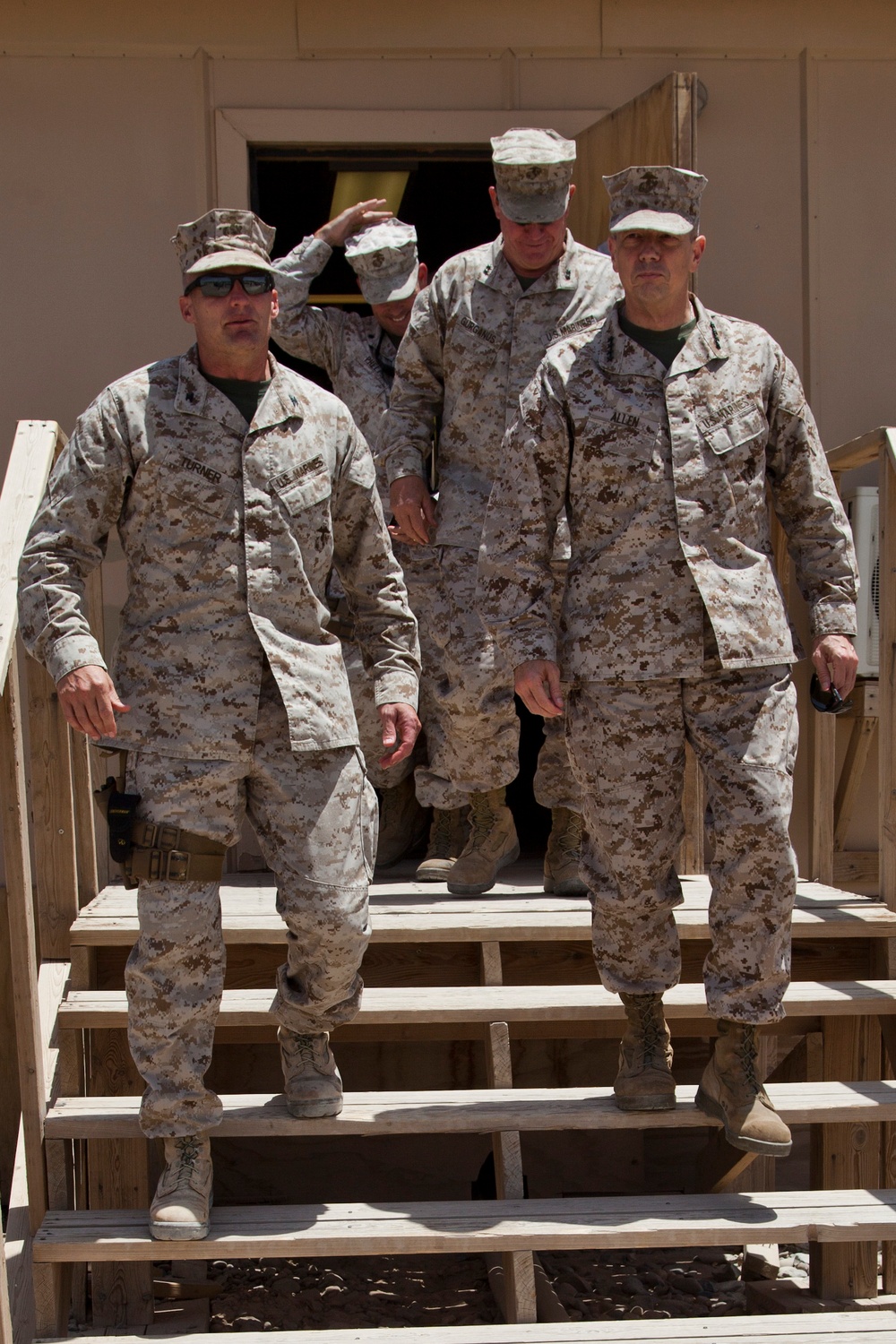 General Officers visit Camp Dwyer