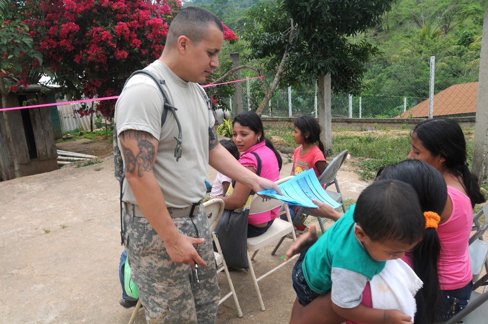 Medical Readiness Training Exercises at San Pedro Sitio, Hounduras