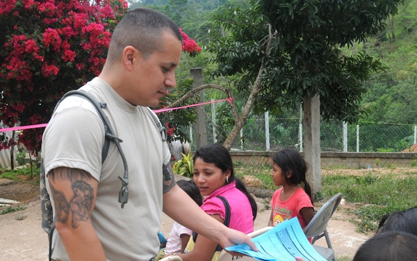 Medical Readiness Training Exercises at San Pedro Sitio, Hounduras