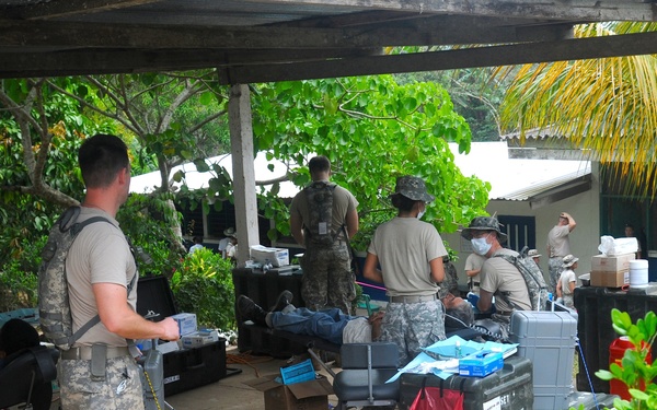 Medical Readiness Training Exercises at San Pedro Sitio, Hounduras