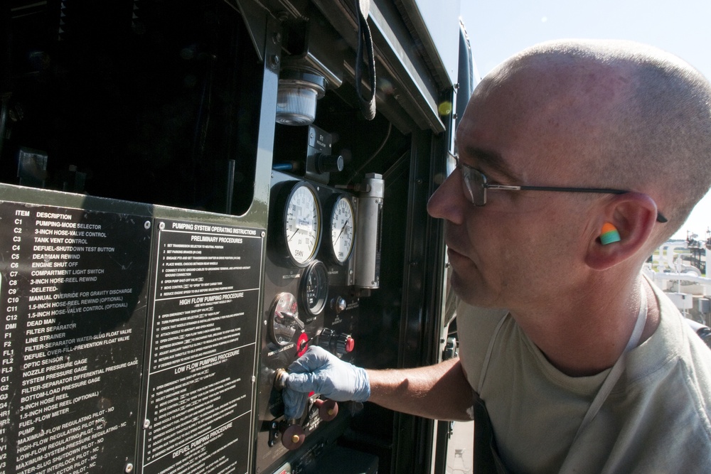 Refueling truck checkpoint inspection