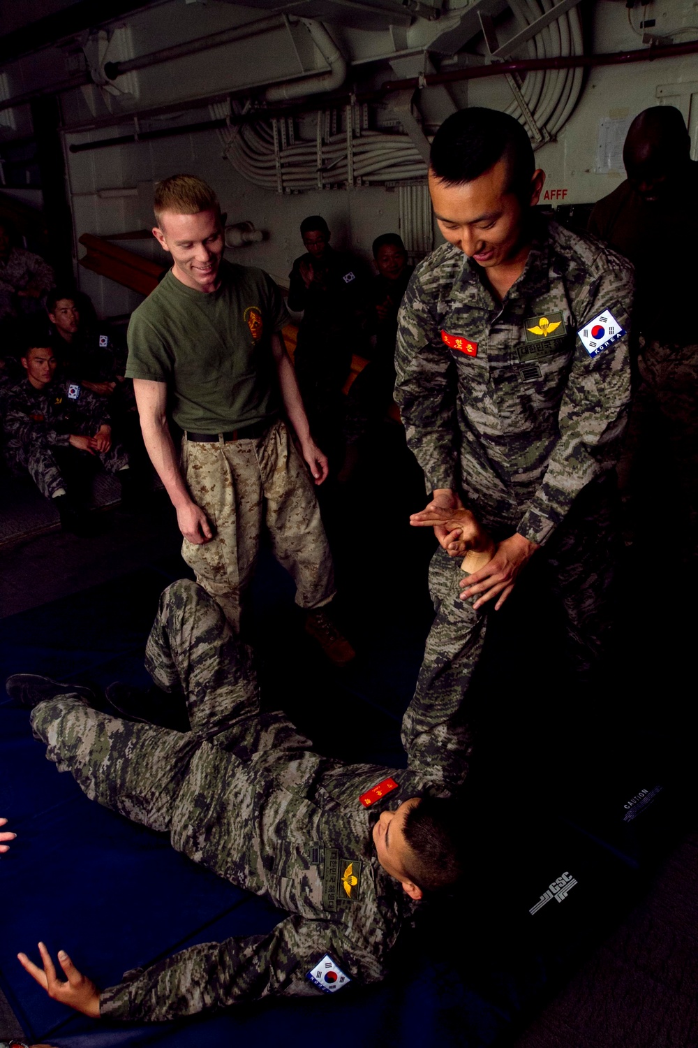 US, Korean Marines practice martial arts techniques