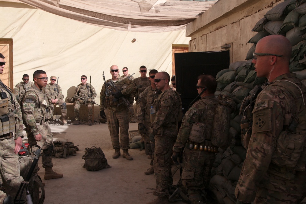 Charlie Company,1st Battalion, 12 Infantry Regiment, 4th Brigade Combat Team, 4th Infantry Division, school visit