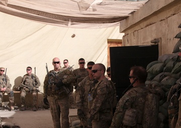 Charlie Company,1st Battalion, 12 Infantry Regiment, 4th Brigade Combat Team, 4th Infantry Division, school visit